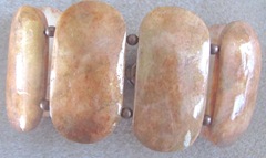 Cape polished stone finished bracelet3