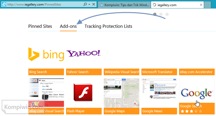 cara menambahkan google sebagai mesin telusur di internet explorer 004(1)