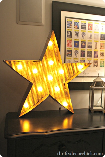 metal light up star