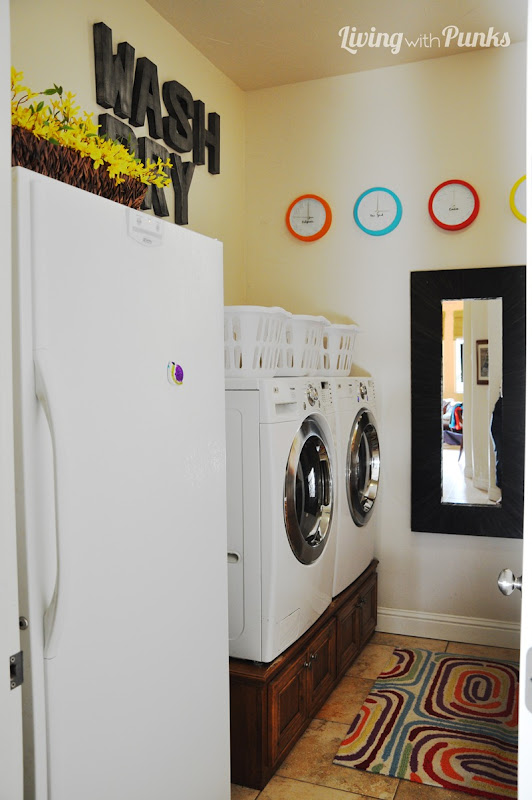 Laundry Room Revamp at Living with Punks