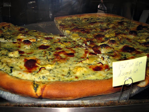 The artichoke pizza at Artichoke Basille's Pizza and Brewery.