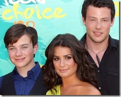 Chris Colfer Lea Michele Cory Monteith Chris Colfer Lea Michele Cory Monteith
