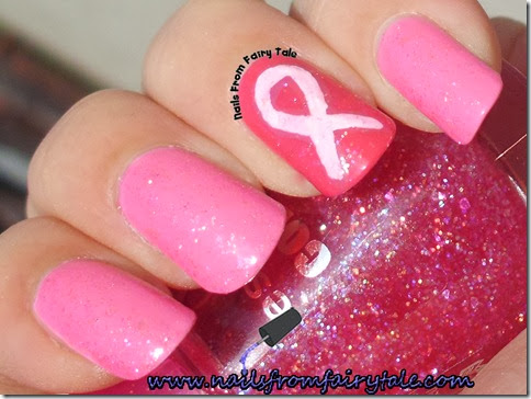 breast cancer awareness nails 3