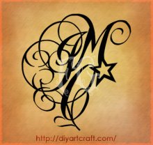 MCI tattoo lettere fantasy 1 by diyartcraftcom