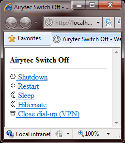 airytec web interface