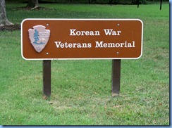 1396 Washington, DC - Korean War Veterans Memorial sign