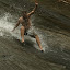 Ben manages a surf a little bit more daring...