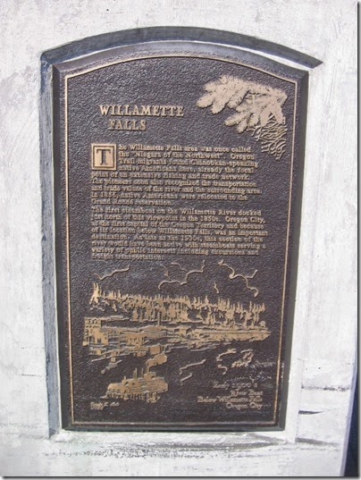 IMG_2755 Plaque at River View Plaza in Oregon City, Oregon on August 19, 2006