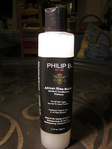 Phillip B scored 2 + 4 + 2 = 8. Not all natural, but it's fragrance free and packed with high-quality natural ingredients that made my hair feel silky smooth. ($27 for 7.4oz)