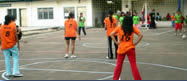 Volleyball Girls Starting Teams Orange vs Green