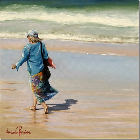 beach walk - 25x25cm - 2012