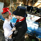 The couple embrace with the sound of drums in the background. The couple embrace with the sound of drums in the background.