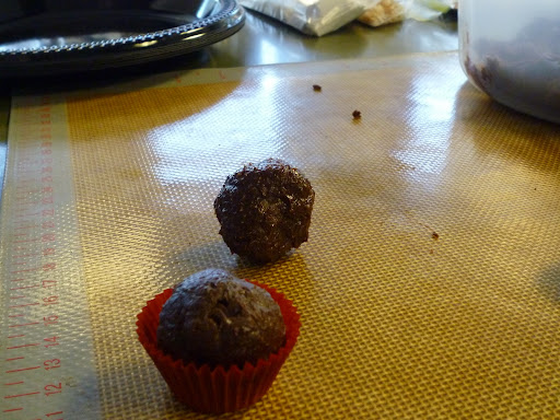 Truffles ready for some coating