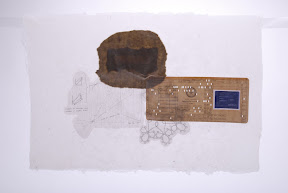 materials laminated between two sheets of handmade abaca paper; back
