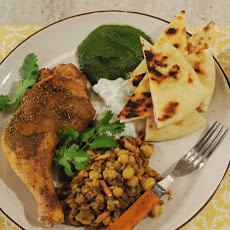 Indian-Spiced Chicken with Lentils and Chickpeas