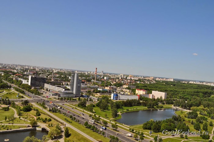 смотровая площадка национальной библиотеки Минск