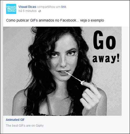 Como colocar GIFs animados no Facebook - Visual Dicas Como colocar GIFs animados no Facebook - Visual Dicas