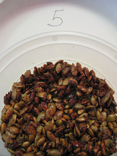 Maple syrup, chipotle chile powder, ground cumin, and salt make this both sweet and hot.