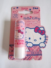 hello kitty strawberry lip balm, bitsandtreats