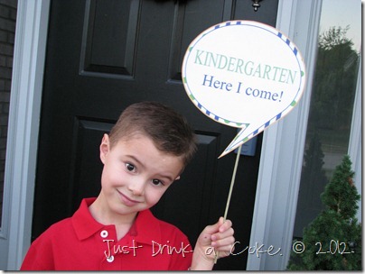 first day of kindergarten sign first day of kindergarten sign