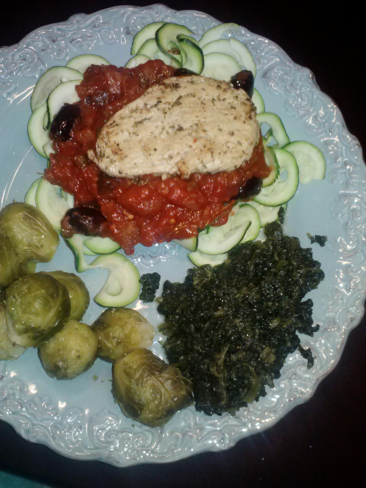 The Easy Vegan Eggplant Kalamata olive and caper pasta! Yum!!