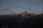 Alps at sunset