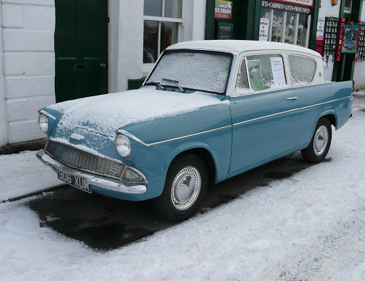 The Ford Anglia in Goathland
