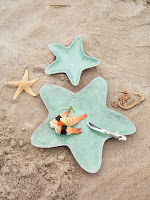 Aqua Enamel Starfish Sauce Dish $52.00
Starfish Platter $108.00
Starfish Spreader $17.00