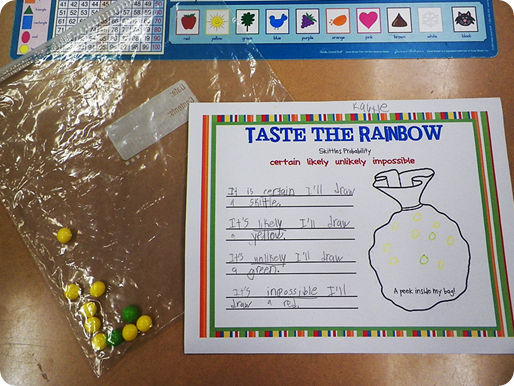 Elementary Shenanigans: Skittles Probability Freebies