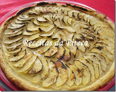 Tarte de maçãs perto