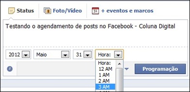 Como agendar postagens no Facebook