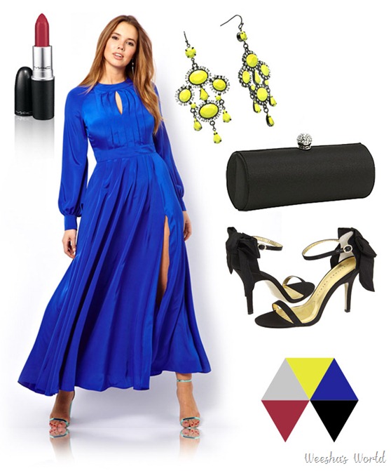 Weesha's World style file Asos Curve Maxi dress with Bell Sleeve