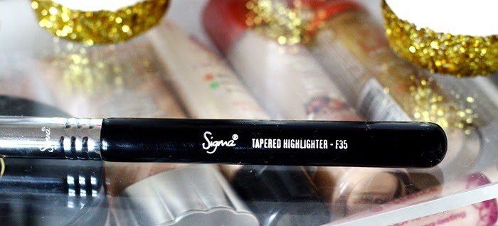 sigma tapered highlighter brush F35 review