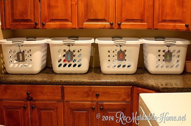 A great laundry system and printables @ ReMarkable Home
