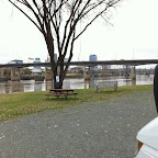 Our spot at the Downtown Riverside RV Park