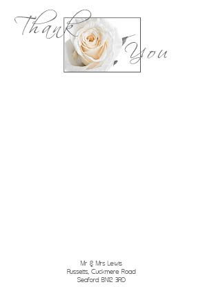 Thank You Notepaper