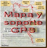 Mapa y soporte GPS -Dolmenes de Ithé