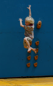 A youngster taking part in the dyno come-and-try-it session.