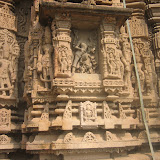 Apart from repetitive Shiva images, here the central niche shows Shiva in a new posture. We will see it in details in coming pictures.