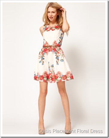 Oasis Placement Floral Dress