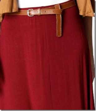 Belted Jersey Maxi Skirt2