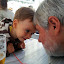 Au troquet, avec Papy-Mick