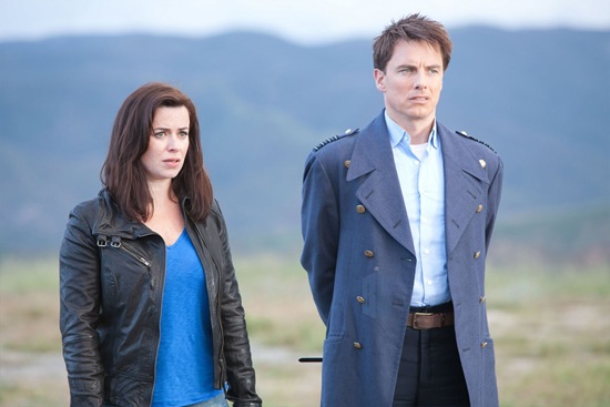Eve Myles is Gwen Cooper and John Barrowman is Captain Jack Harkness in Torchwood Miracle Day Immortal Sins (4)