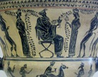 Greece wine pots detail