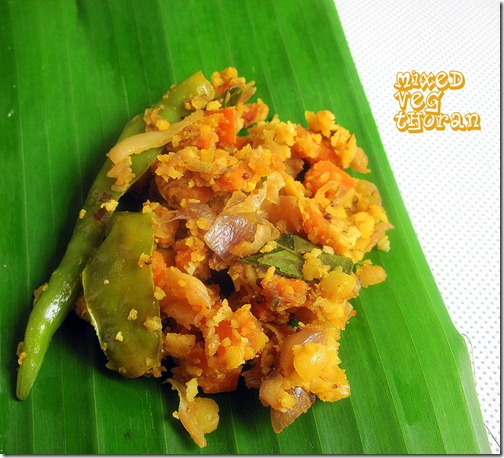 mixed veg thoran mixed veg thoran
