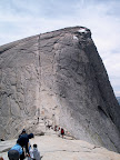 Cables to the top of Half Dome, from 