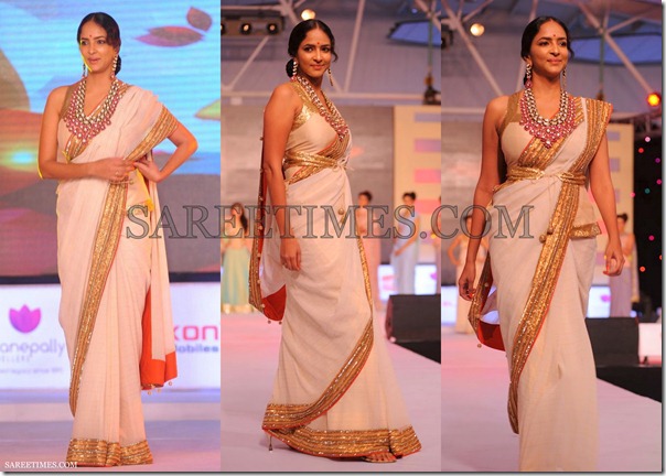Lakshmi_Prasanna_White_Saree