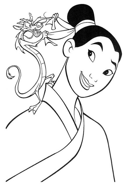 MULAN DIBUJOS PARA COLOREAR
