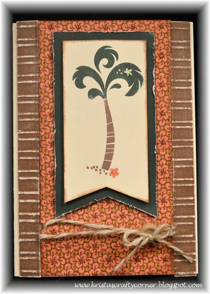 Surf's Up card_palm tree