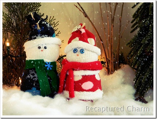Sock Snowman Sock Santa 011b